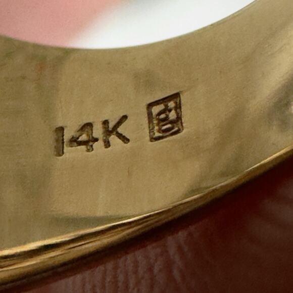 Vintage Natural sapphire diamond ring 14k - Picture 9 of 9